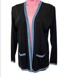 Exclusively Misook black cardigan, EUC, oversized, size S